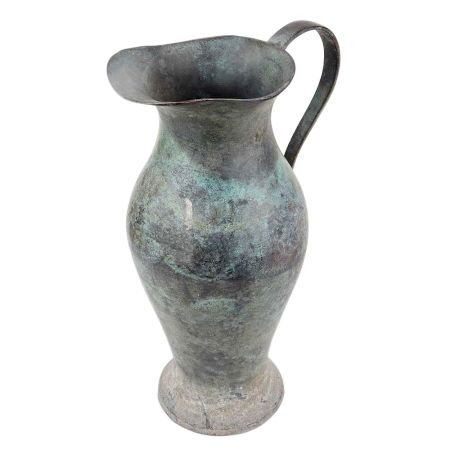 Old Brass Water Pot Pitcher with A Single Large Handle For Home Decoration