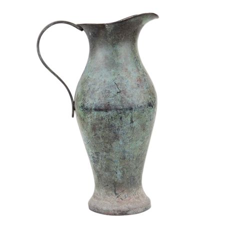 Old Brass Water Pot Pitcher with A Single Large Handle For Home Decoration