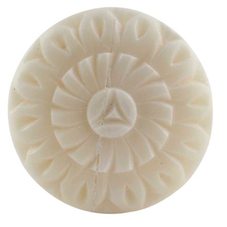 Cream Wheel Floral Bone Dresser Knobs