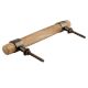 Natural T Bar Wood Brass Handles (6 Inch)