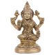 Brass Goddess Laxmi statue Sitting Four hands On Lotus Seat