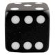 Black Six Sided Dice Resin Cabinet Knobs