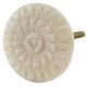 Cream Wheel Floral Bone Dresser Knobs