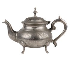 Brass  Kettle Tea Pot Silver Polish Victorian Style