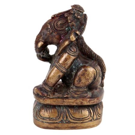 Brass Crawling Ganesha Bal Ganesha Statue