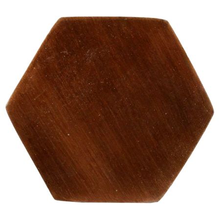 Metallic Brown Hexa Iron Cabinet Knob