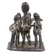 Brass Naga Tribal Family Statue Naga Art