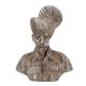 Brass Indian Turban Clad Army Solider Bust