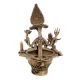 Dhokra Style Ganesha Nandi Brass Oil Lamp