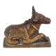 Brass Sitting Nandi Statue On Rectangular Base Festival Gift