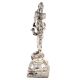 Brass Lord Vishnu Standing Idol Statue Worship Silver Finish