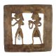 Brass Dhokra Wall Art Hanging Musician Couple Showpiece