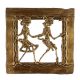 Brass Dhokra Wall Art Hanging Of Rural Couple In Dancing Position