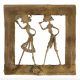 Brass Wall Art Hanging Tribal Partners Daily Routine Dhokra Style