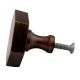 Metallic Brown Hexa Iron Cabinet Knob
