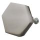 Platinum Grey Hexa Iron Cabinet Knob