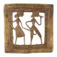 Brass Dhokra Design Wall Art Hanging Farmer Couple Showpiece Frame