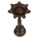 Brass Oil Lamp Seven wick On A Circular Base