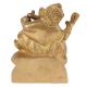 Brass Ganesha Statue Sitting With Modak In Hand
