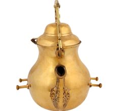 Golden Brass Kettle Or Artistic Tea Pot For Decoration