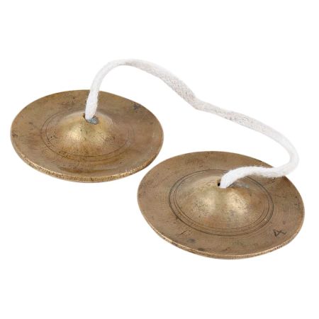 Hindu Worship Manjeere Or Clash Cymbals In Pair