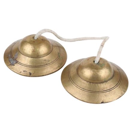 Brass Manjeere Clash Cymbals Hindu Musical Instrument
