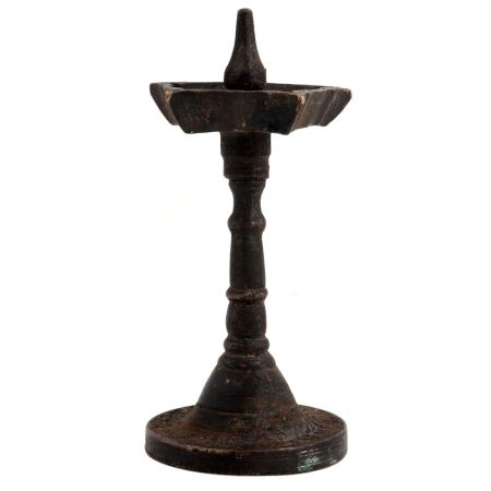 Traditional Brass Nilavilakku Oil Lamp South Indian Long Diya Lamp