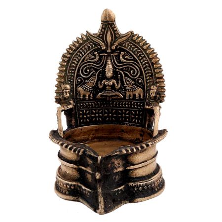 Divine Hand Made Brass Lakshmi Oil Lamp