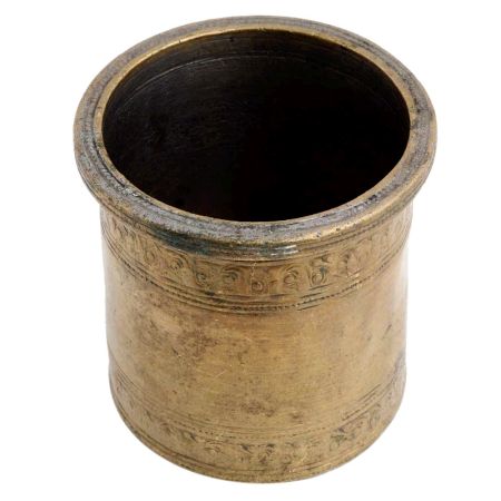 Brass Carved Holy Water Pot or Cup