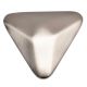 Brass Triangular Shape Knob Cabinet Drawer Knob In Brushed Silver Color