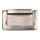 Brass Rectangular Flush Lift Handle knob In Brushed Silver Color