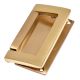 Golden Color  Brass Rectangular Flush Lift Handle Pull Knob