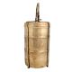 Brass Tiffin Box Or Lunch Box With Three Separate Containers