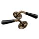 Black Ceramic Door Mortice Handles