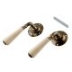 Cream Ceramic Door Mortice Handles
