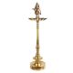 Brass 9 Wick Oil Lamp Ganesha Figurine On Pedestal  Stand