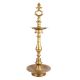 Brass Oil Lamp Four Faceted South Indian Lamp