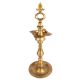 Brass Oil Lamp Four Faceted South Indian Lamp