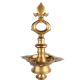 Brass Oil Lamp Four Faceted South Indian Lamp
