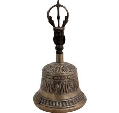 Vintage Brass Singing Buddhist Dorje Vajra Bell