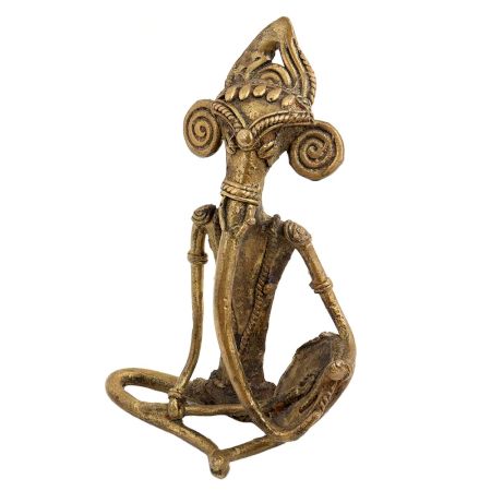 Handmade Tribal Brass Ganesha Statue