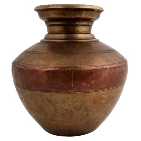 Ganga Jamuna Water Pot Vintage  Copper Lota