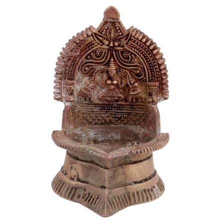 Small Brass Laxmi Oil Lamp  Kamatchi VilakkuÂ Lamp
