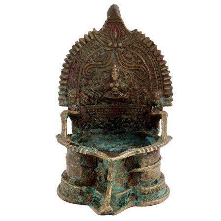 Spiritual Handmade Laxmi Brass Oil Lamp For Decoration