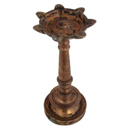Brass oil Lamp With stand Kerala Worship Lamp
