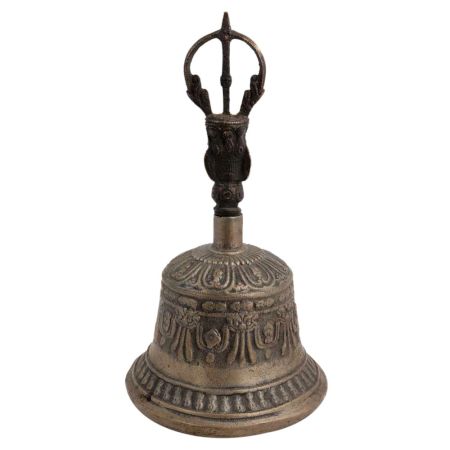 Vintage Brass Singing Buddhist Dorje Vajra Bell