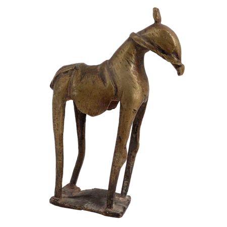 Handmade Brass Standing Statue Folk Art DÃ©cor