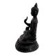 Black Brass Meditating Buddha Tibetans Art