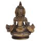Brass Kuber God Statue Chinese Temple Art
