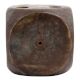 Brass Dice Shaped Paper weight Incense stick Holder